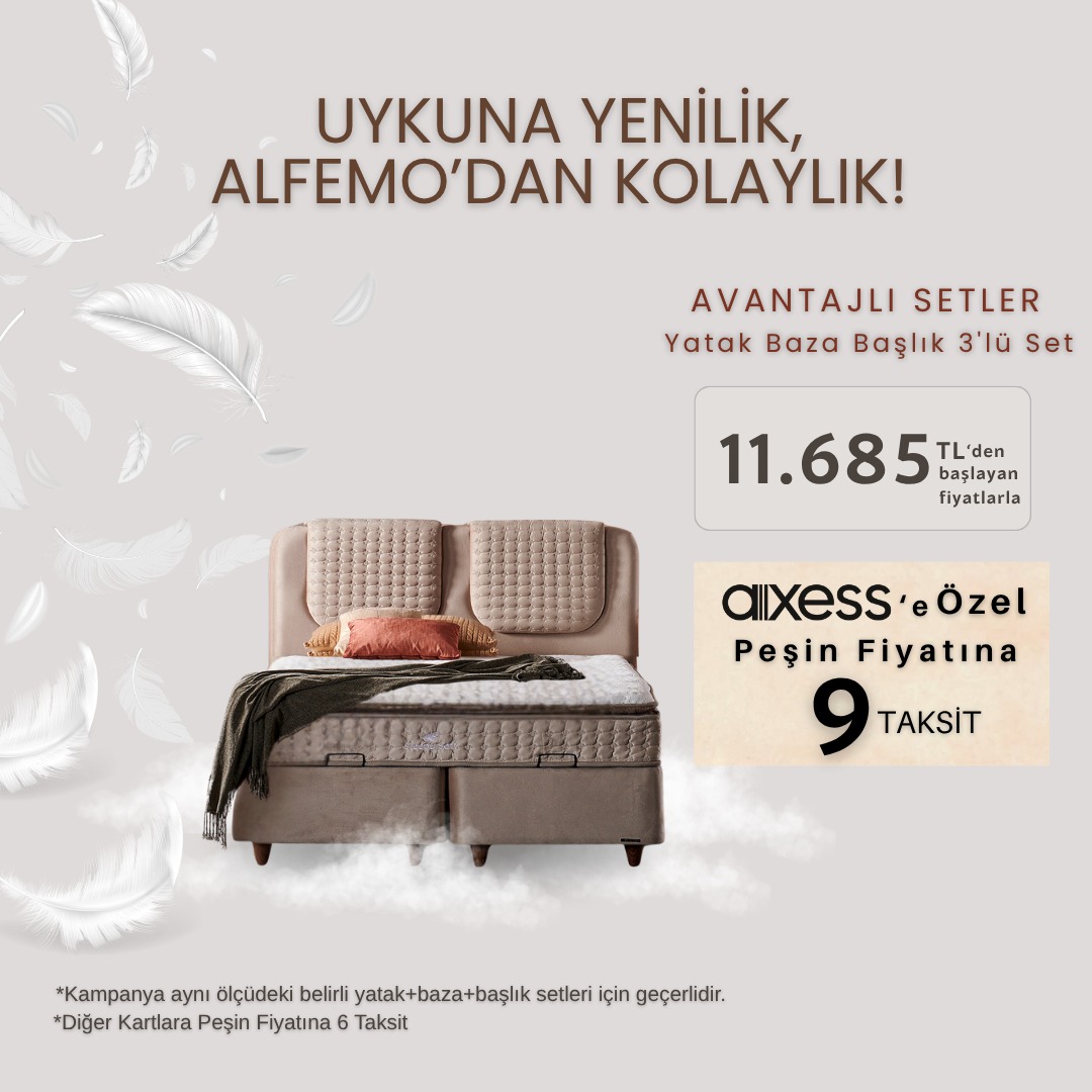 <b style=""><font size="3">Uykuna Yenilik, Alfemo'dan Kolaylık!</font></b>