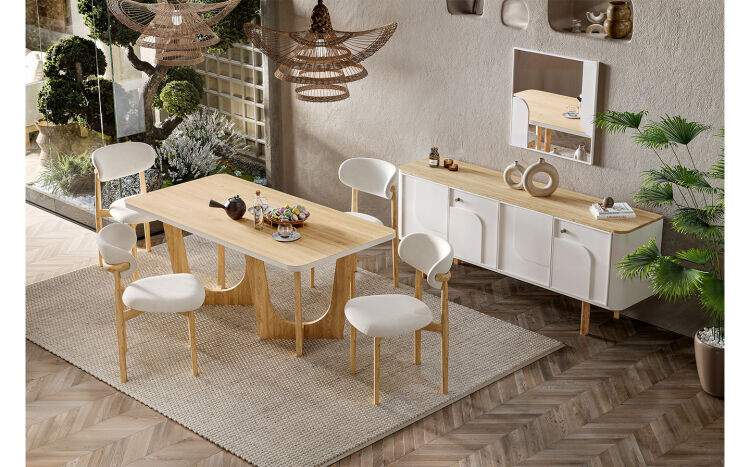 Oasis Yemek Odası: Bohem Bir Tarzla Sofralarınıza Sıcaklık ve Şıklık Katın