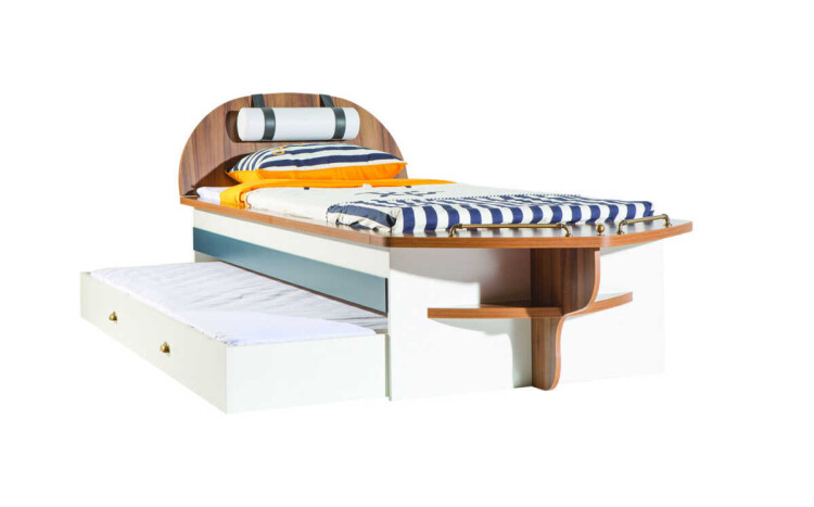 Admiral Boat Model Bedstead with Trundle 90x190 - 