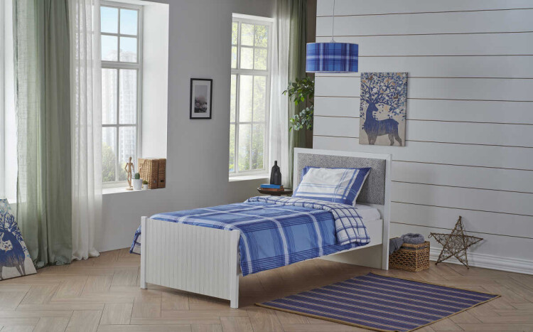 Anka Ernest Blue Checkered Duvet Cover Set - 3