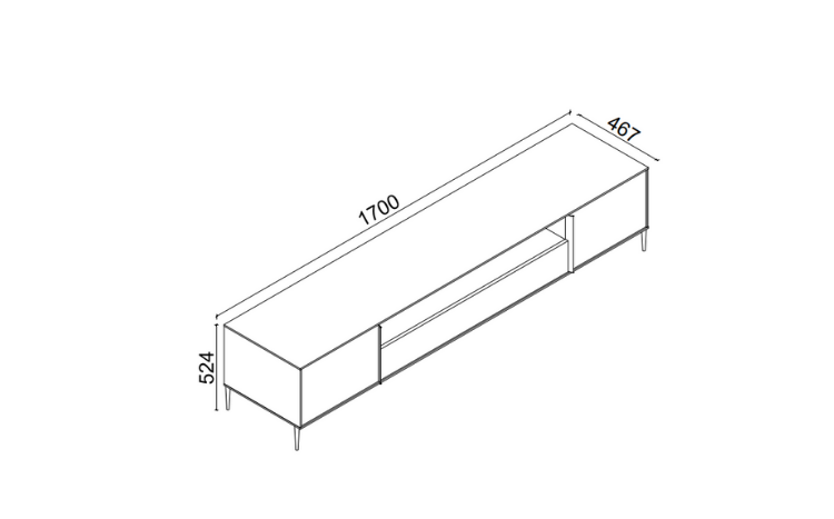 Arcos TV Stand 170cm - 3