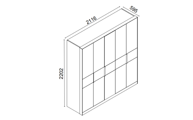 Arcos 5 Kapaklı Gardırop - 4