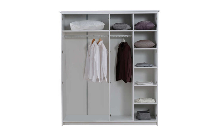 Blanco 4-Door Wardrobe - 3