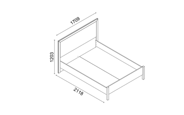 Brooklyn Bedstead Without Headboard 160x200 - 2