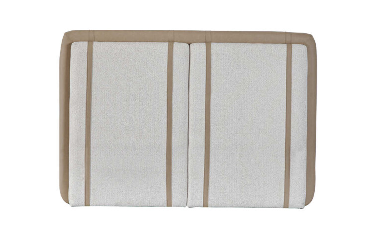 Floyd 180cm Headboard Cream-Leather C.Coffee - 