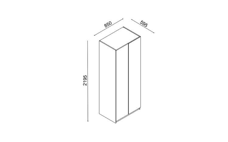 Floyd 2-Door Wardrobe - 5
