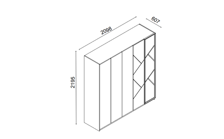 Floyd 5-Door Wardrobe - 3
