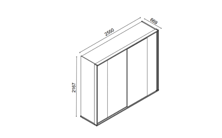 Floyd 6-Door Sliding Wardrobe - 7