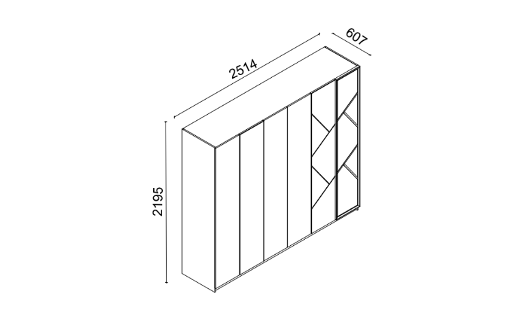 Floyd 6-Door Wardrobe - 4
