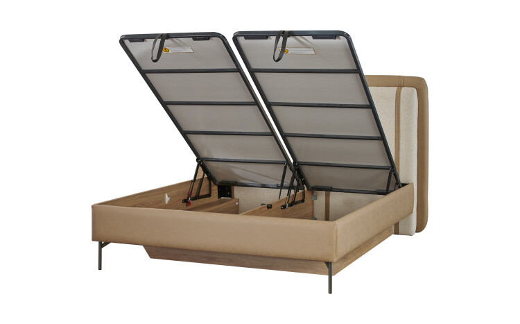 Floyd Bedstead With Base 160*200 Nubuck Smoke - 2