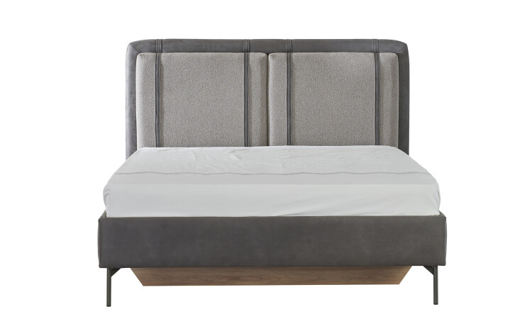 Floyd Bedstead With Base 160*200 Nubuck Smoke - 3