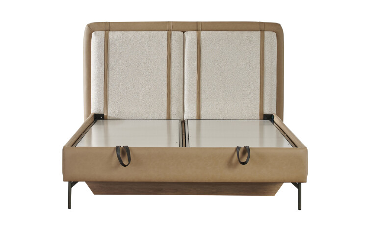 Floyd Bedstead With Base 160*200 Nubuck Smoke - 1