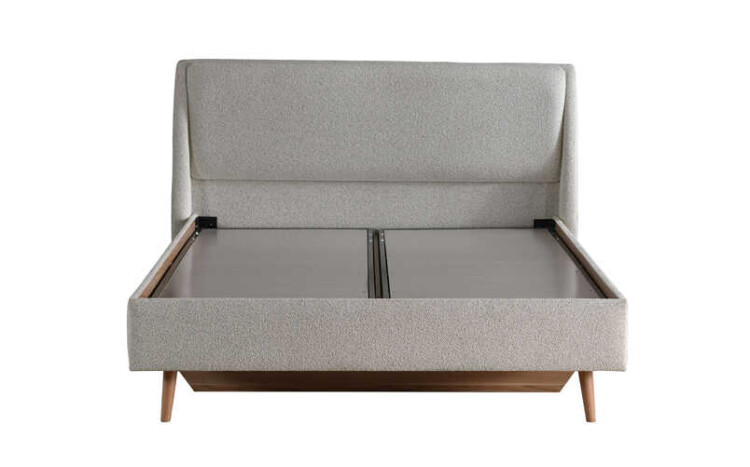Frida Upholstered Bedstead with Base and Headboard 160x200 - 