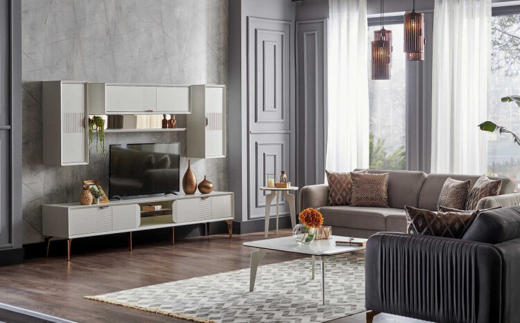 Garneth Living Room TV Unit Set - 2