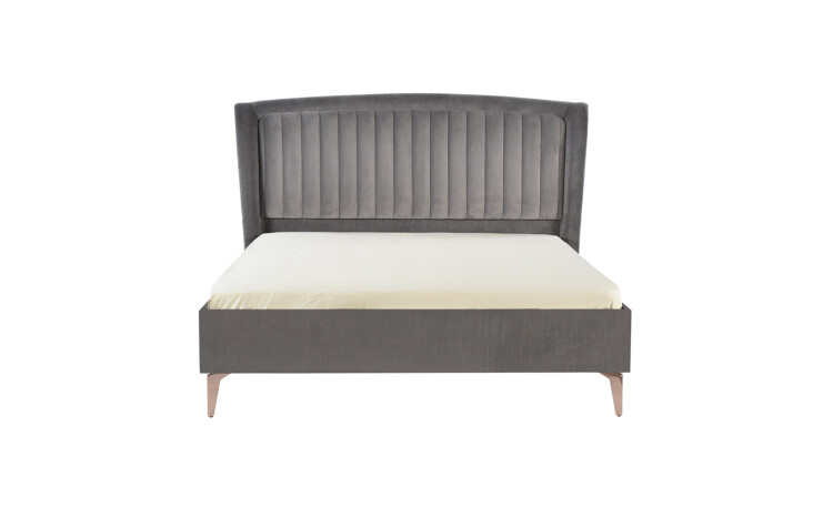 Garneth Upholstered Bedstead 160cm D.Gray Y.A. - 1