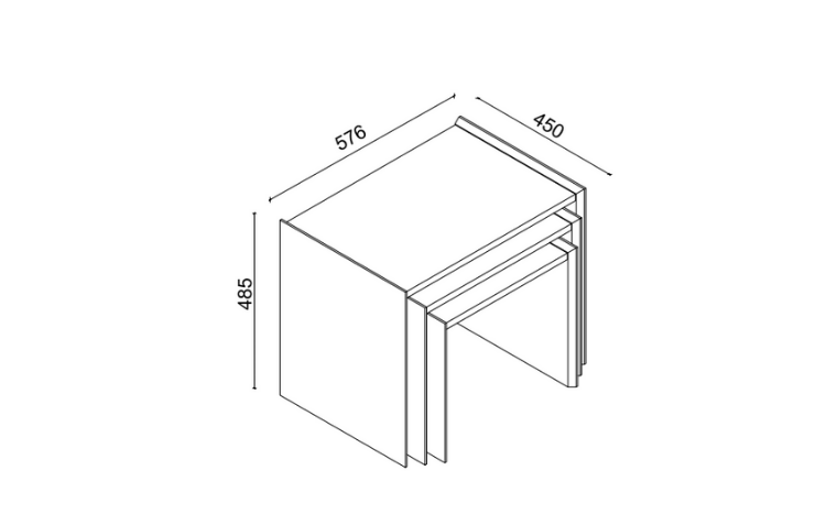 Hill Nesting Table - 2