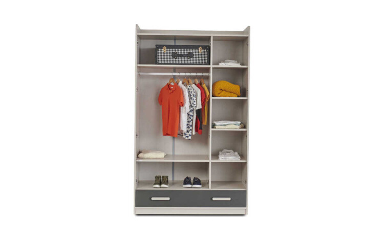 Mate Compact Room 3-Door Wardrobe - 3