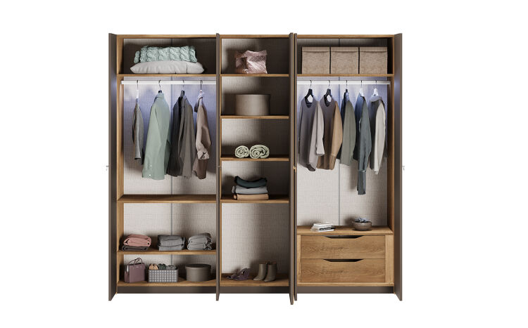 Metropol 5-Door Wardrobe - 2