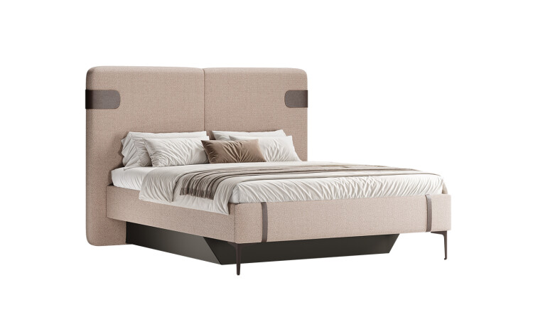 Metropol Brown Bedstead With Base Without Headboard 160x200 - 2