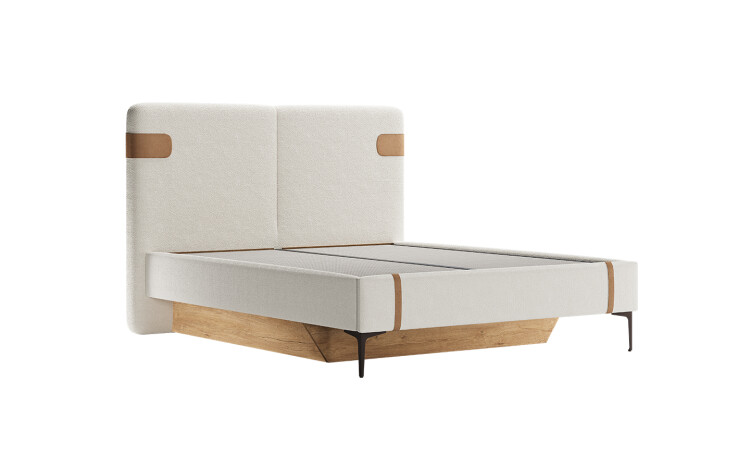 Metropol Cream Bedstead With Base Without Headboard 160x200 - 2