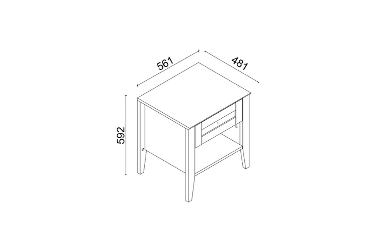 Monica Nightstand Set (2 Pieces) - 4