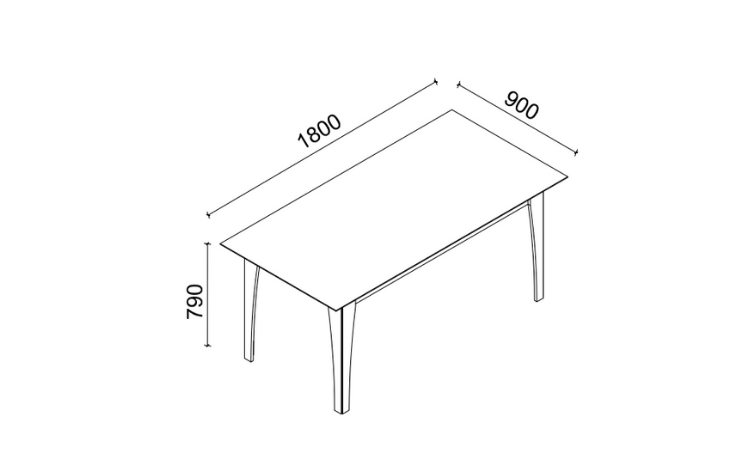 Monica Non-Extendable Dining Table - 2