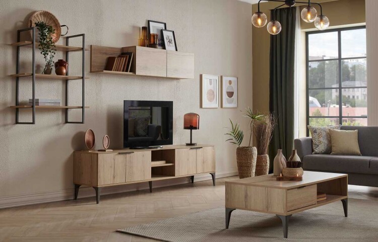 Monti Living Room TV Unit Set - 6