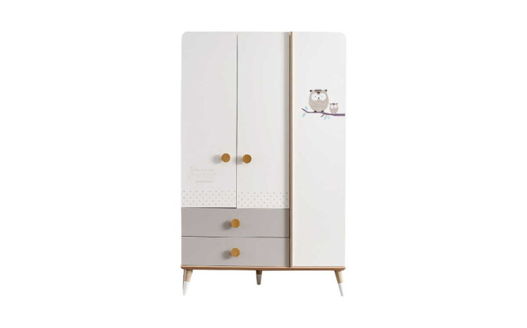 Nordic Baby 3-Door Wardrobe Boy - 1