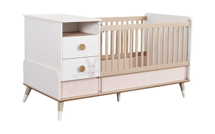 Nordic Baby Girl Bedstead 80x180 - 1