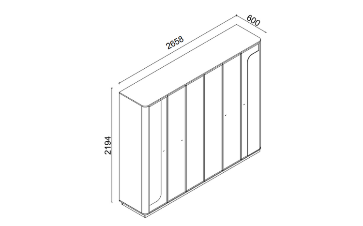 Oasis 6 K Wardrobe - 3