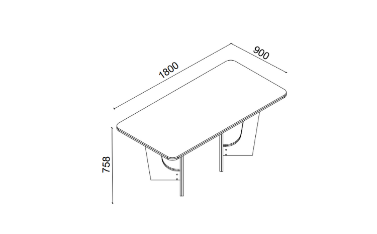 Oasis Fixed Dining Table - 3