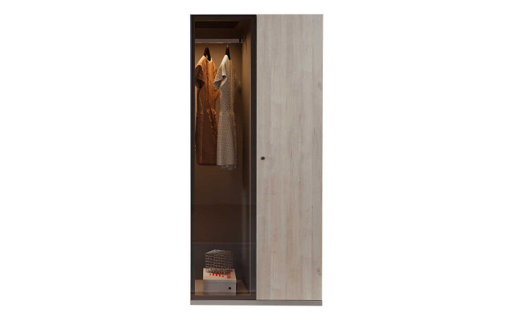 Pantone 2-Door Glass Wardrobe - 1