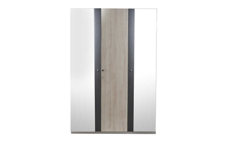 Pantone 3-Door Mirrored Wardrobe - 1