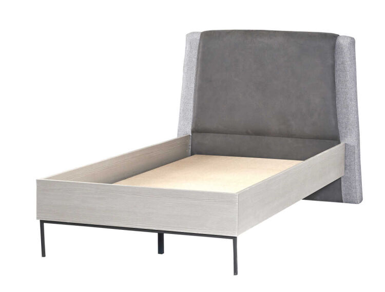 Pantone Gray Bedstead with Headboard 100x200 - 2