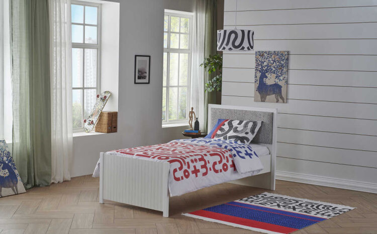 Pantone Navy Blue-Red Duvet Cover Set - 3