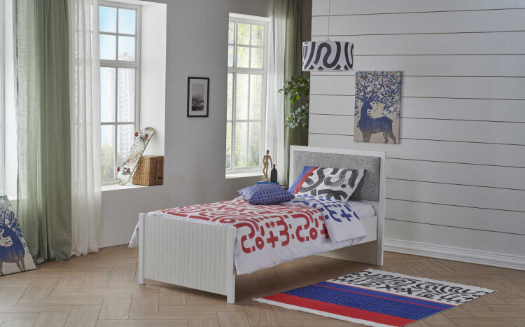 Pantone Navy Blue-Red Duvet Cover Set - 4