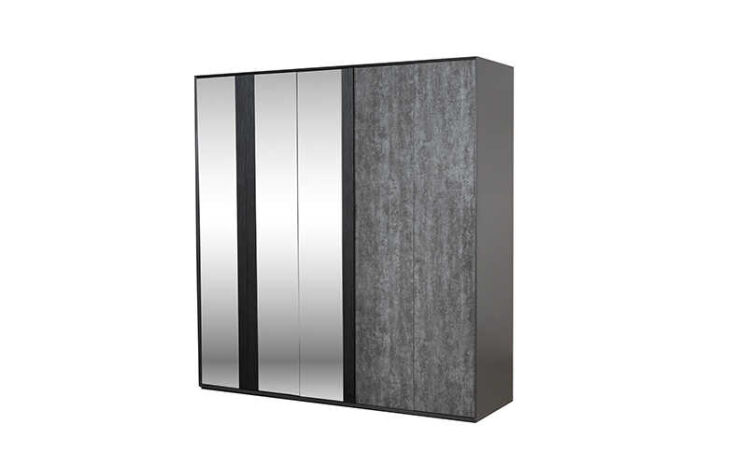 Raven 5-Door Wardrobe - 2