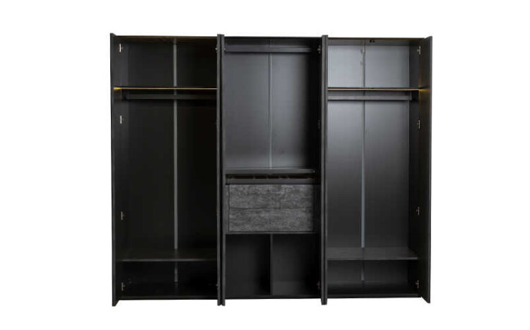 Raven 6-Door Wardrobe - 4