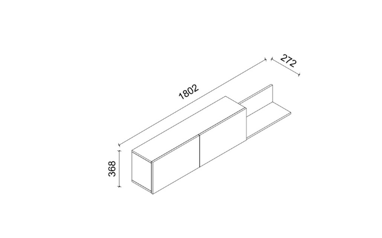 Raven Horizontal Wall Module - 2