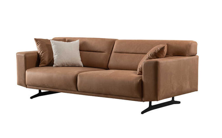 Raven Tan 3-Seater Sofa with Mechanism - 5