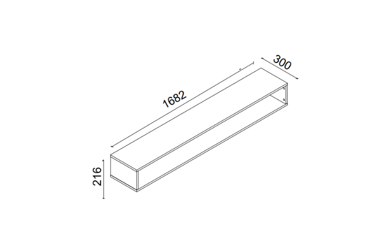 Sepia Horizontal Wall Module - 3