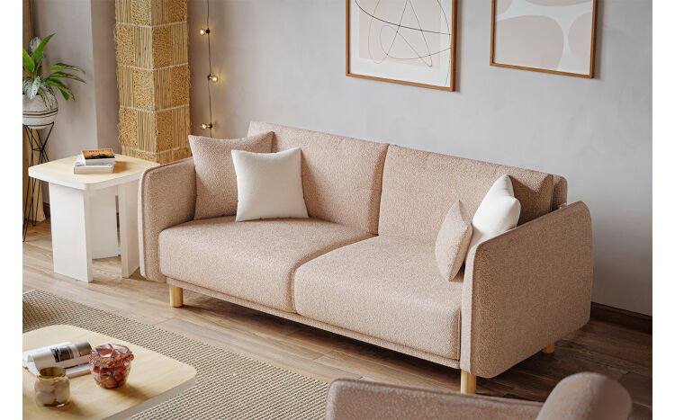 Timber Sofa Set - 3