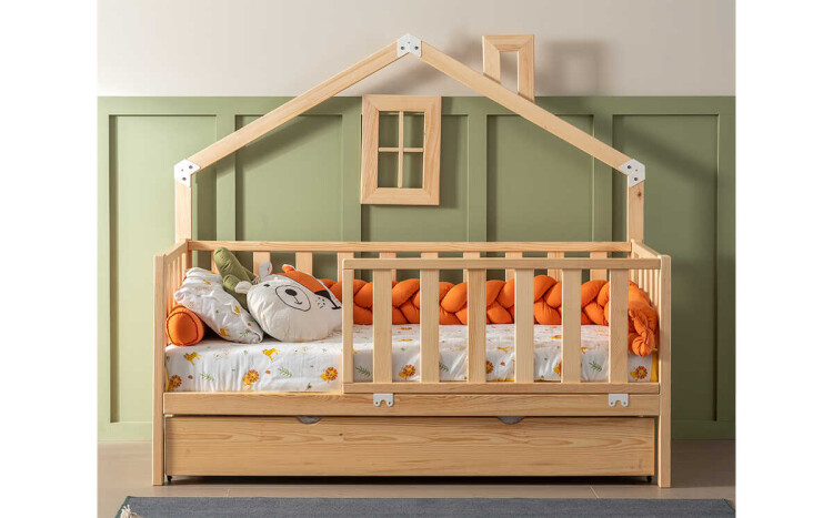 Tiny Montessori Natural Bedstead - 1