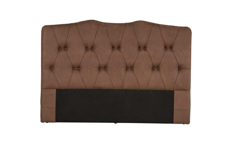 Vegas 160cm Headboard Luxus Nubuck Smoke - 1