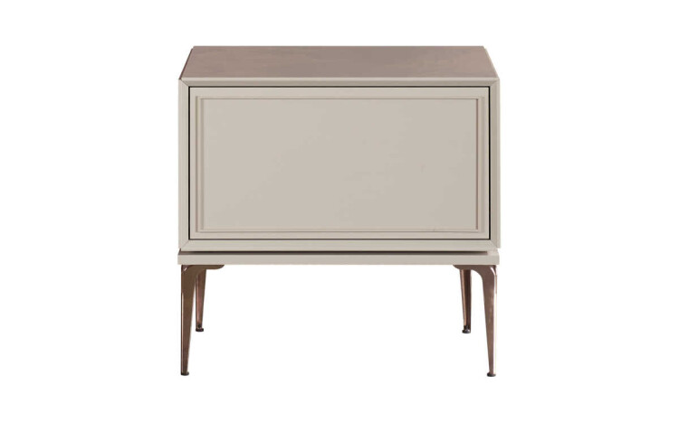 Vegas Pedestal Nightstand Set (2 Pieces) - 