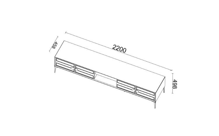 Vegas TV Stand 220cm - 2