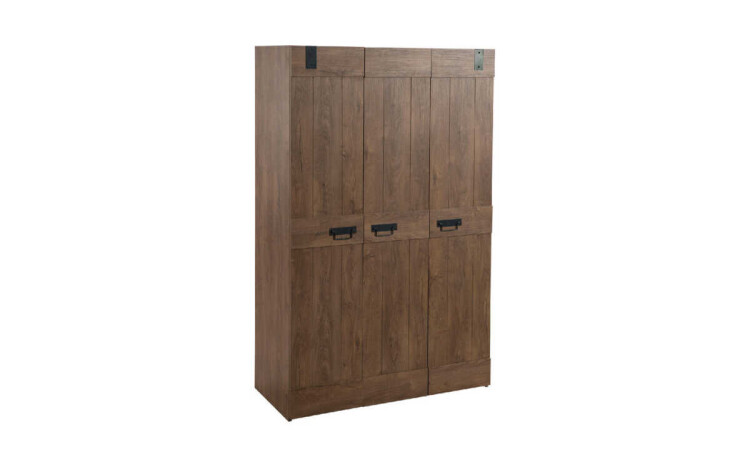Vintage Mode 3-Door Wardrobe - 