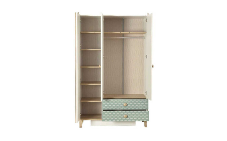 Yuchi 3-Door Wardrobe - 2